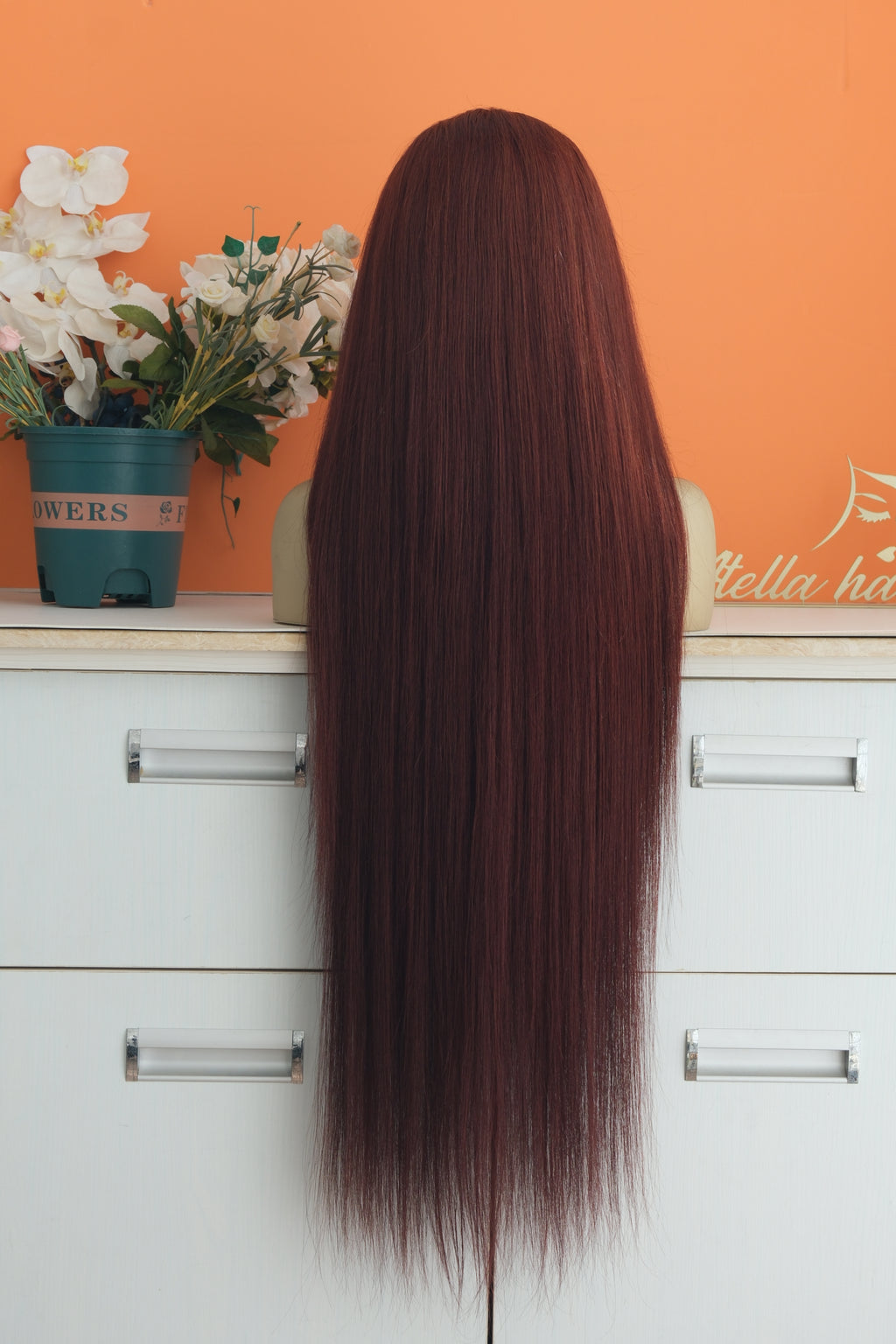 Customized Color 13x4 Lace Frontal Wig Transparent Lace 200% Density Straight