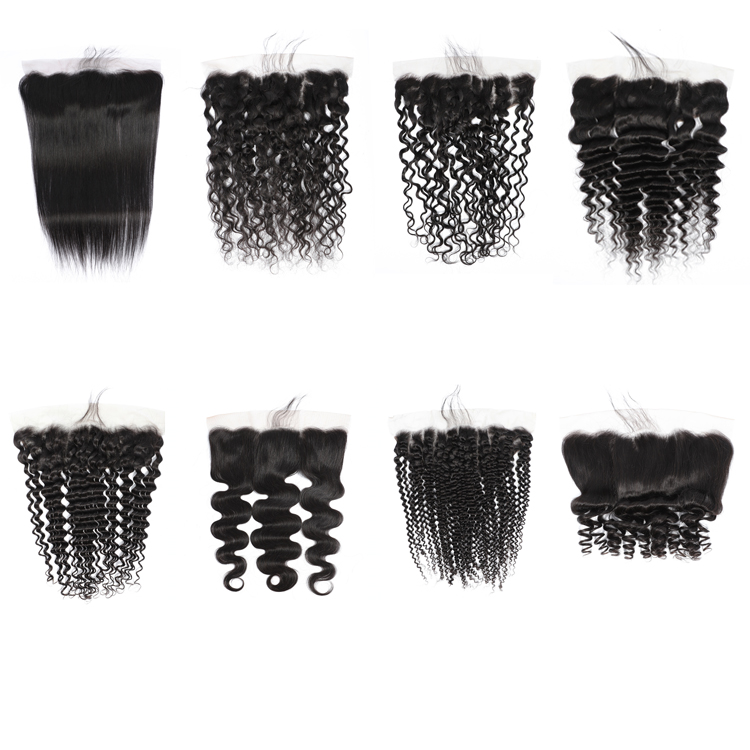 HD 13x6 Lace Frontal Human Hair Frontal Swiss Lace Deep Wave Deep Curly Water Wave