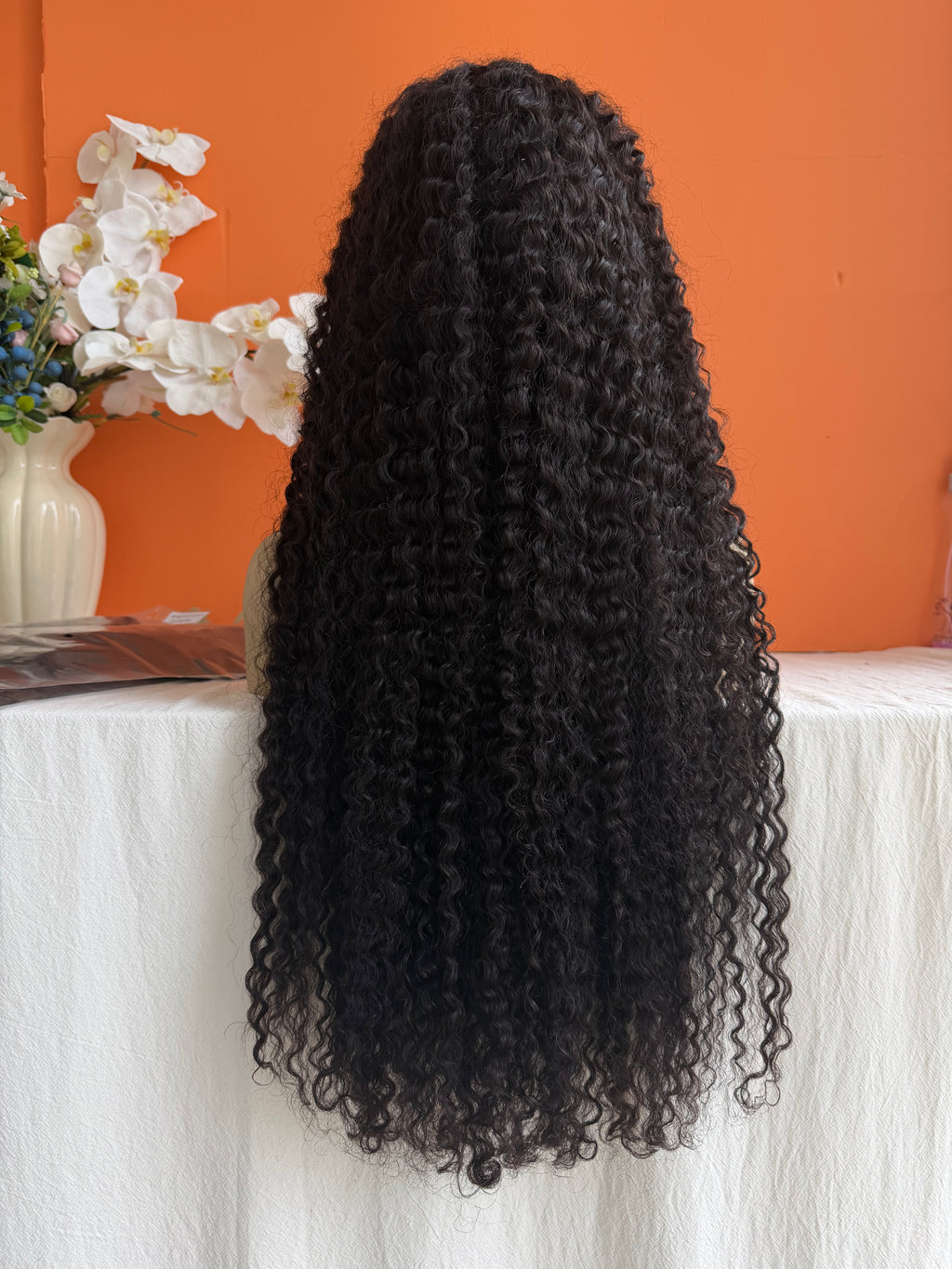 Premium Virgin Hair HD 13x4 Full Frontal Wig 200% Density Burmese Curly