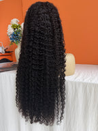 Premium Virgin Hair HD 13x4 Full Frontal Wig 200% Density Burmese Curly