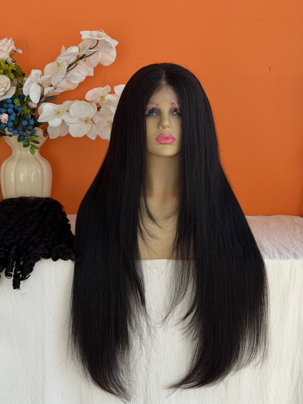 Premium Virgin Hair HD 5x5 Lace Closure Wig Straight Human Hair Wig 200% Density Pre Plucked Invisible Lace