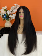 Premium Virgin Hair HD 5x5 Lace Closure Wig Straight Human Hair Wig 200% Density Pre Plucked Invisible Lace