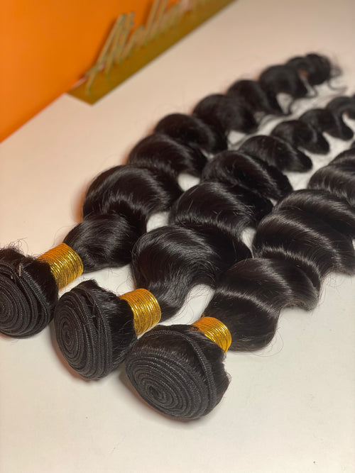 10A Virgin Indian Hair Loose Wave Wavy