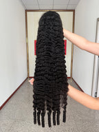 Premium Virgin Hair HD 13x4 Full Frontal Wig 200% Density Burmese Curly