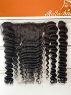 HD 13x6 Lace Frontal Human Hair Frontal Swiss Lace Deep Wave Deep Curly Water Wave