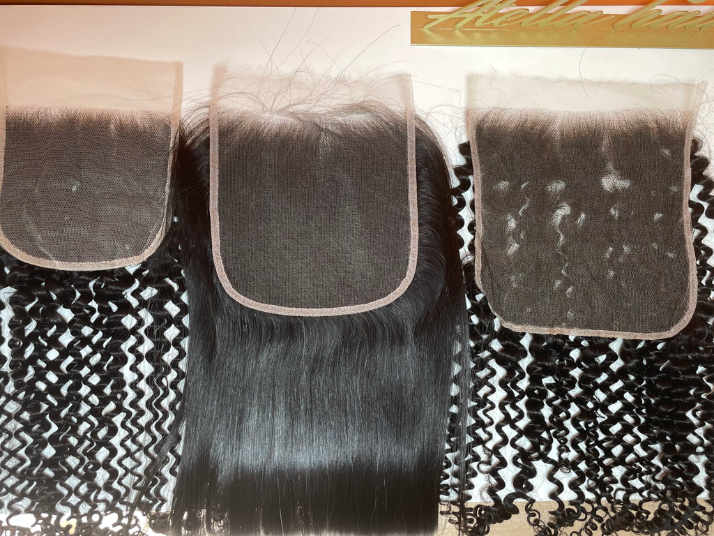 HD 5x5 Lace Closure Human Hair Swiss Lace Deep Wave Deep Curly