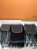 HD 5x5 Lace Closure Human Hair Swiss Lace Deep Wave Deep Curly