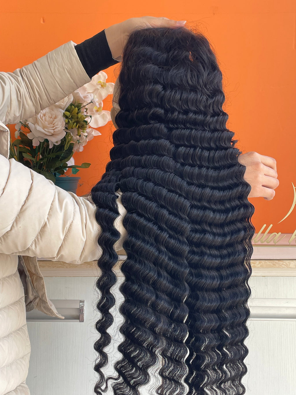 Premium Virgin Hair HD 5x5 Lace Closure Wig  Human Hair 200% Density Deep Wave