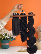 One Donor Raw Hair Top Quality Double Drawn Deep Wave Hair Bundle