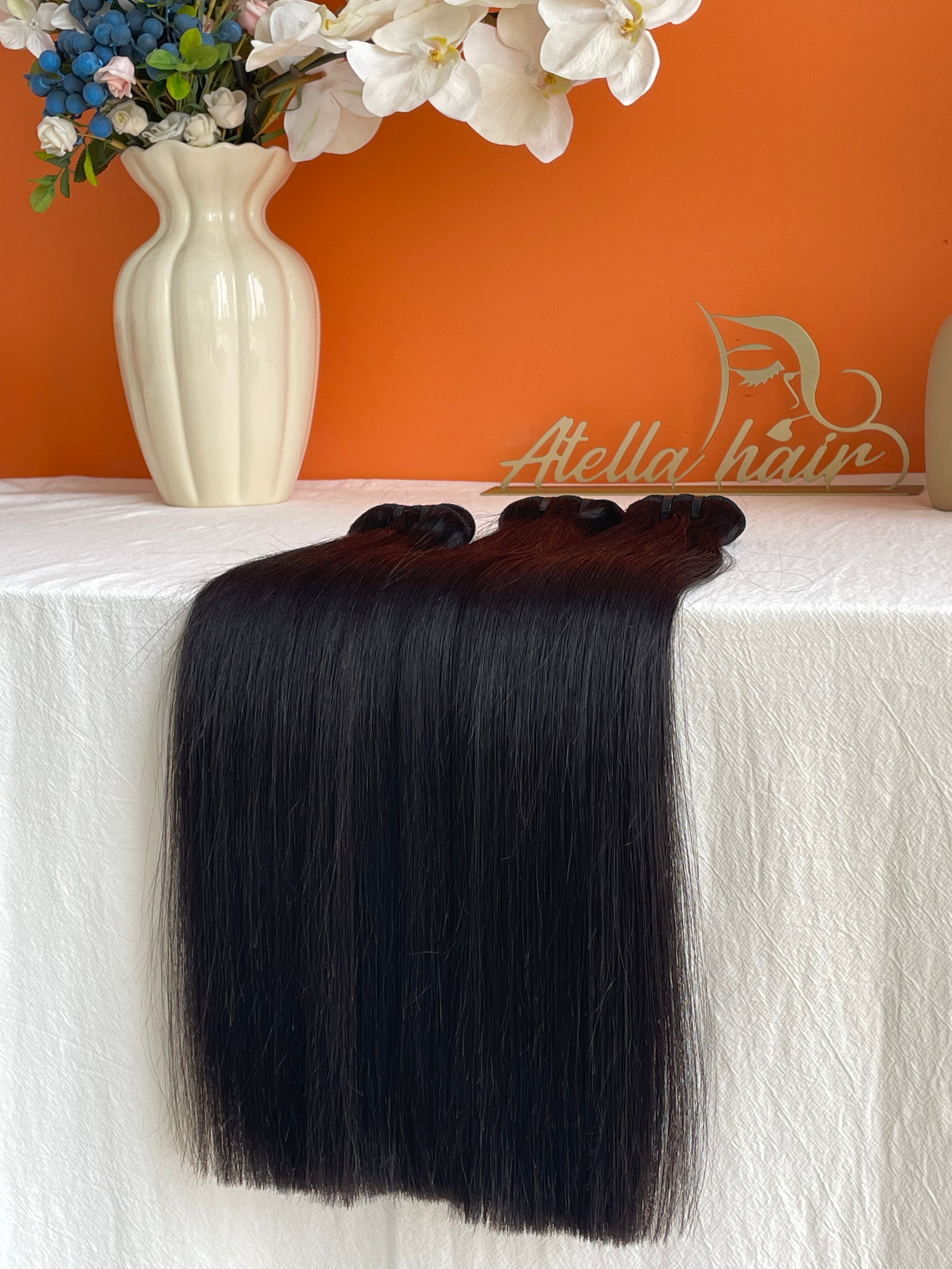 One Donor Raw Hair Top Quality Double Drawn Straight Hair Bundle