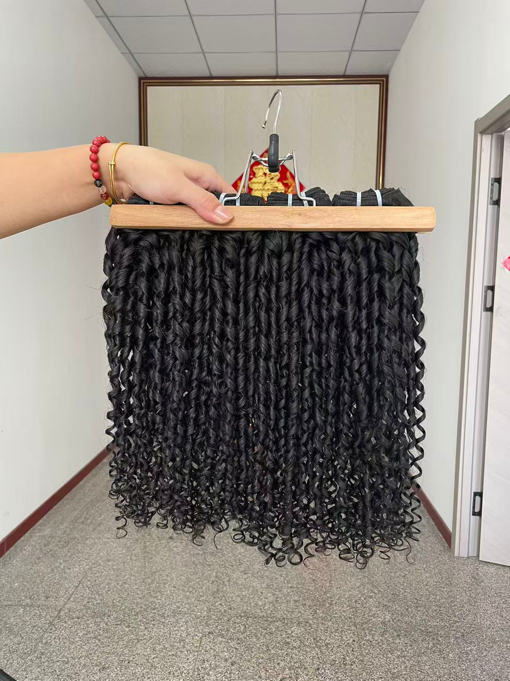 One Donor Raw Hair Top Quality Double Drawn Spiral Curly Hair Bundle