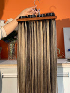 Raw Hair Double Drawn Top Quality Straight Hair Bundle Highlight Color 1b/4#+27#