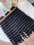 One Donor Raw Hair Top Quality Double Drawn Deep Wave Hair Bundle