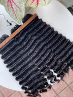 One Donor Raw Hair Top Quality Double Drawn Deep Wave Hair Bundle