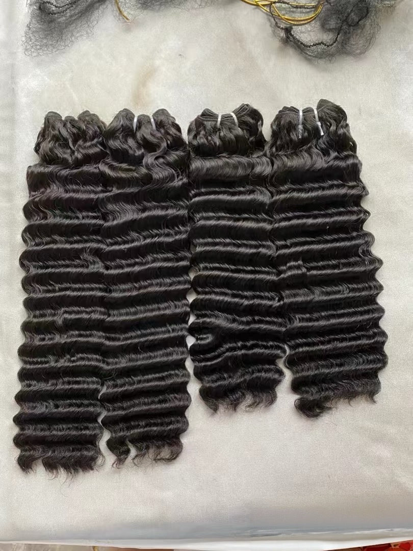 Premium Virgin Hair 13A Deep Wave Hair Bundle 100% Human Hair