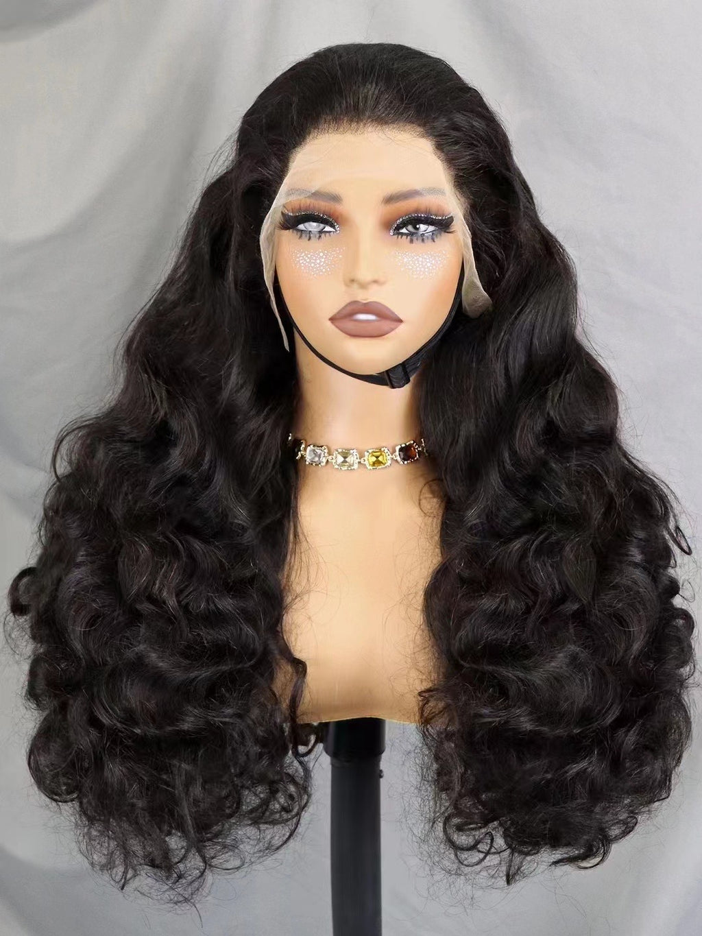 BOUNCY WAVY 13X4 TRANSPARENT LACE WIG HIGH DENSITY