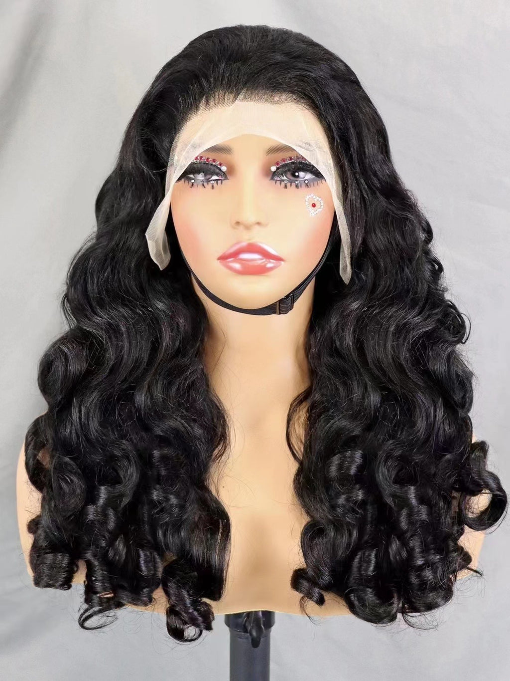 BOUNCY WAVY 13X4 TRANSPARENT LACE WIG HIGH DENSITY