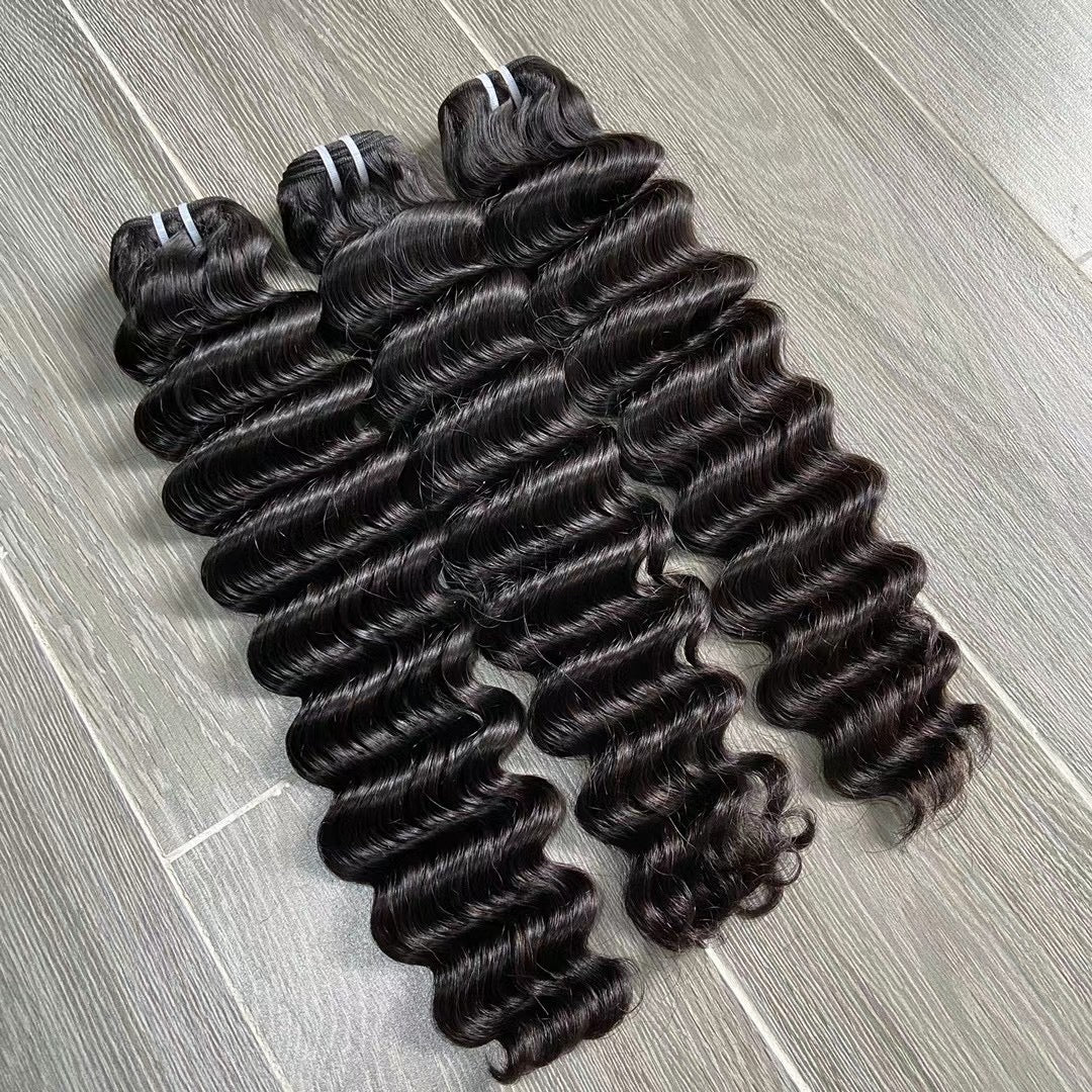 Top Quality Virgin Hair 14A Loose Deep Wave Burmese Hair Bundle