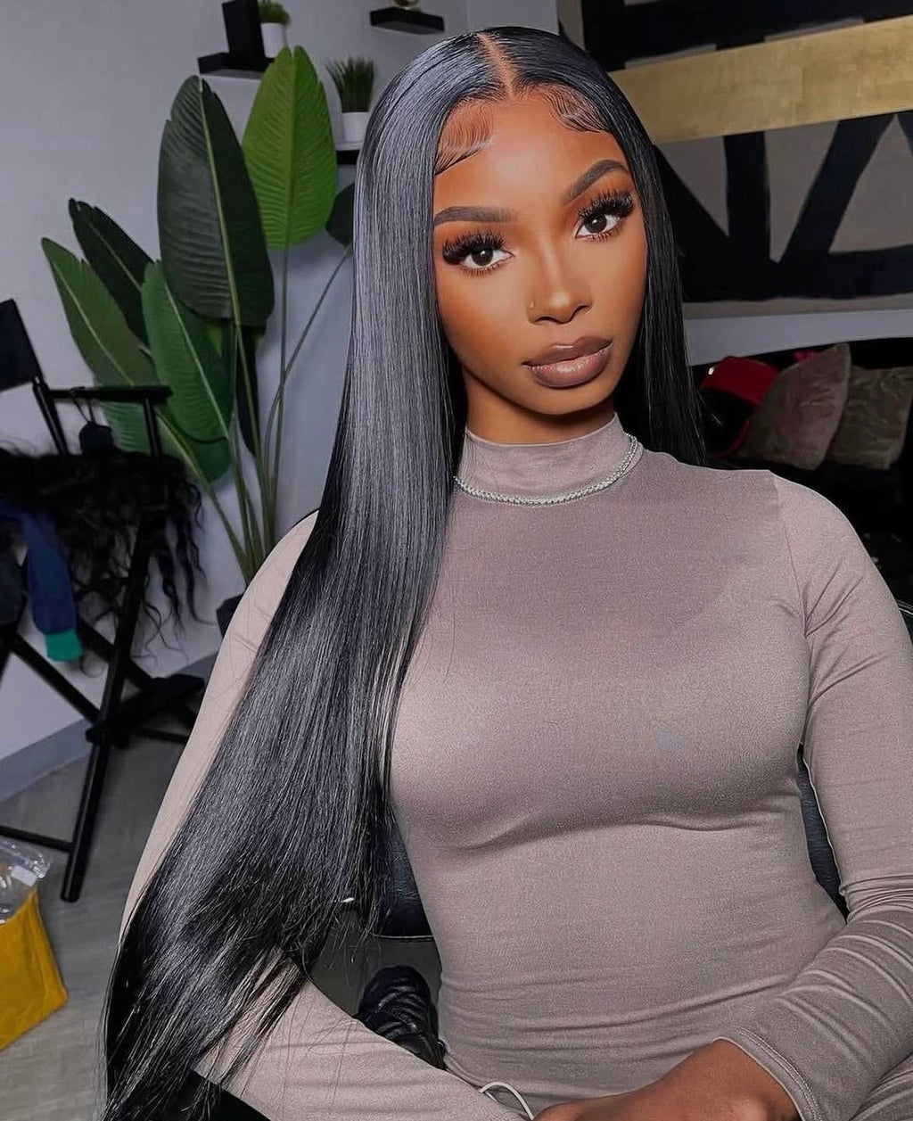 Premium Virgin Hair HD 13x4 Full Frontal Wig 200% Density Straight