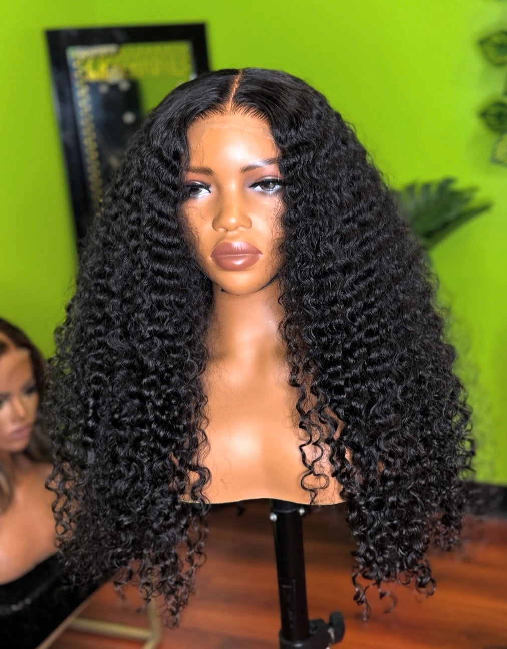 Premium Virgin Hair HD 13x4 Full Frontal Wig 200% Density Burmese Curly