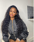 Premium Virgin Hair HD 13x4 Full Frontal Wig 200% Density Water Wave