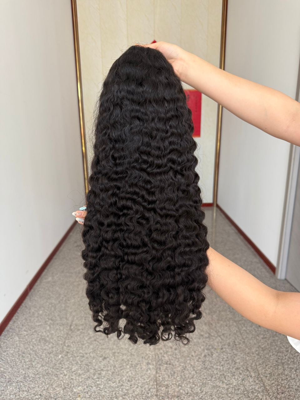 Premium Virgin Hair HD 5x5 Lace Closure Wig Burmese Curly Human Hair Wig 200% Density Pre Plucked Invisible Lace