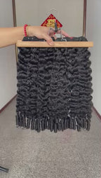 One Donor Raw Hair Top Quality Double Drawn Burmese Spiral Curly Hair Bundle