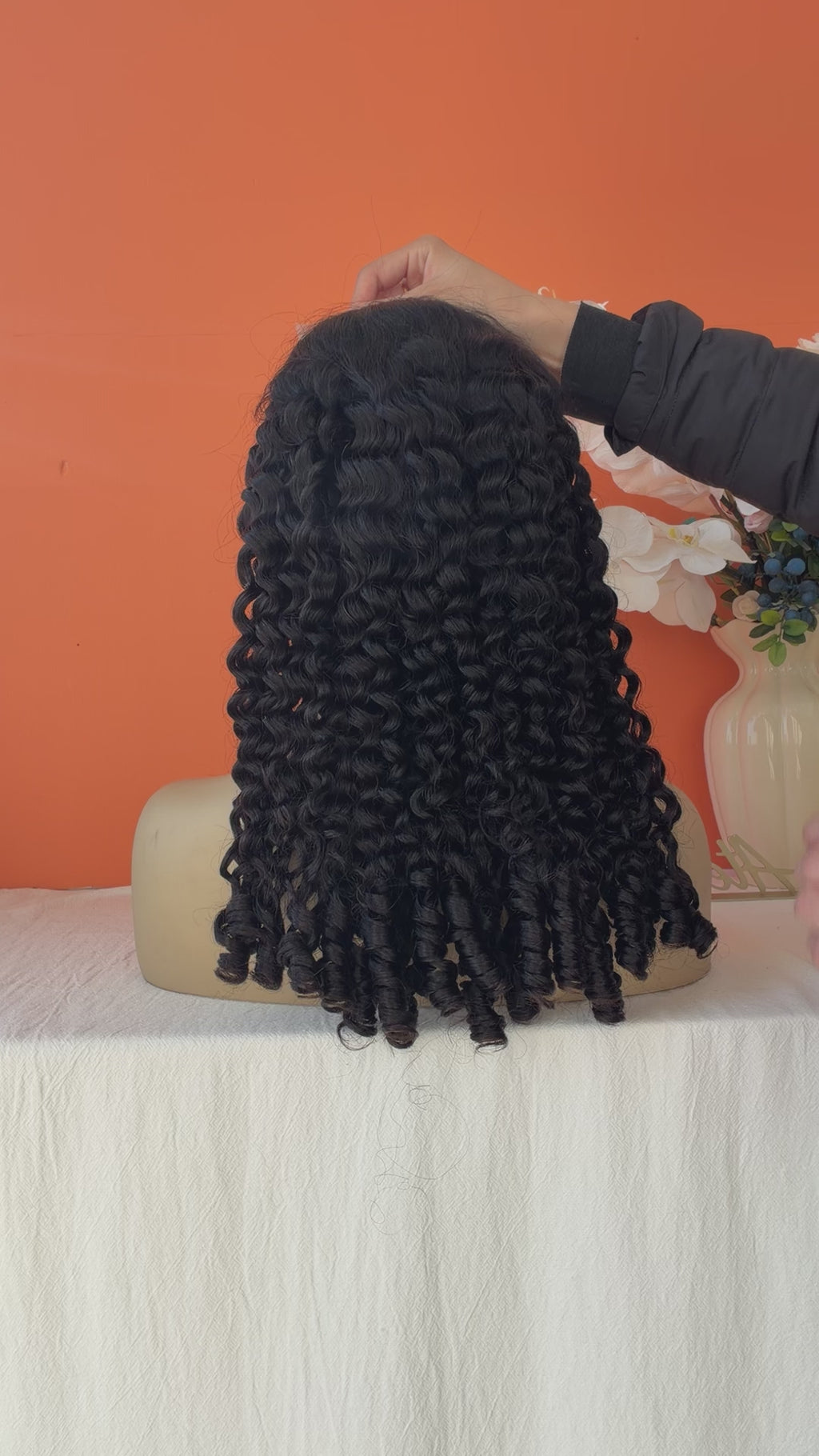 Premium Virgin Hair HD 5x5 Lace Closure Wig Burmese Spiral Curly Human Hair Wig 200% Density Pre Plucked Invisible Lace