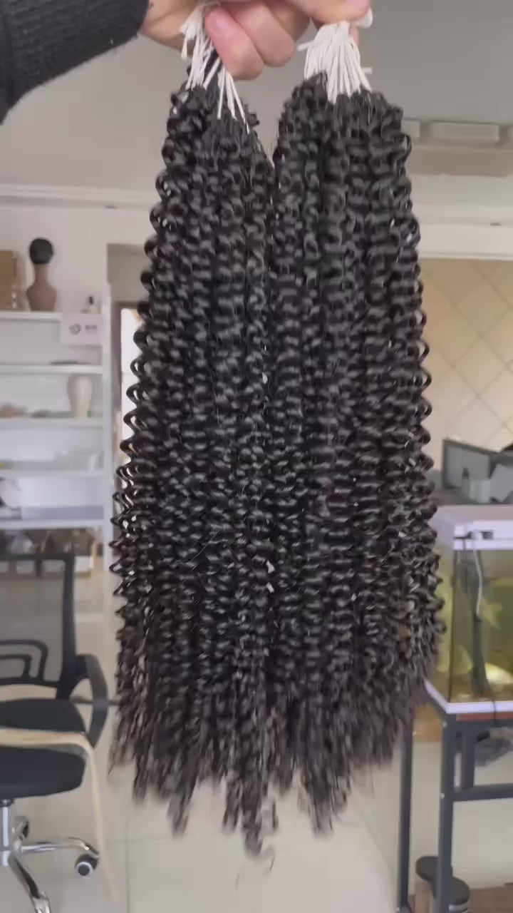 One Donor Raw Hair Top Quality Double Drawn Deep Curly Hair Bundle