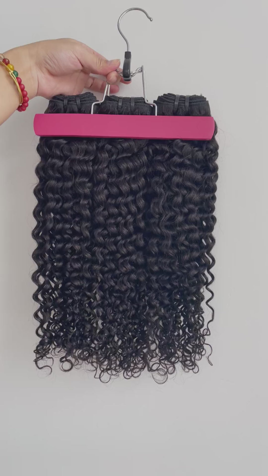 One Donor Raw Hair Top Quality Double Drawn Deep Curly Hair Bundle