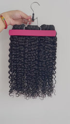 One Donor Raw Hair Top Quality Double Drawn Deep Curly Hair Bundle