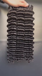 Premium Virgin Hair 13A Deep Wave Hair Bundle 100% Human Hair