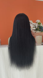Premium Virgin Hair HD 13x4 Full Frontal Wig 200% Density Straight