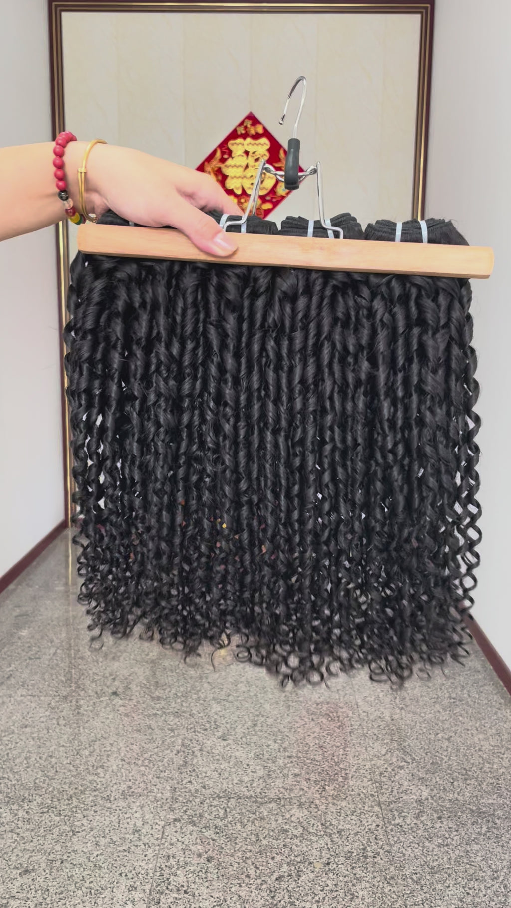 One Donor Raw Hair Top Quality Double Drawn Spiral Curly Hair Bundle