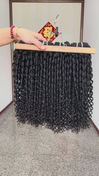 One Donor Raw Hair Top Quality Double Drawn Spiral Curly Hair Bundle